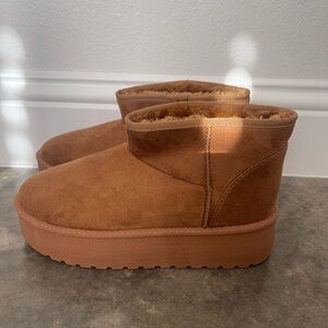 SHEIN Brown Ankle Boots